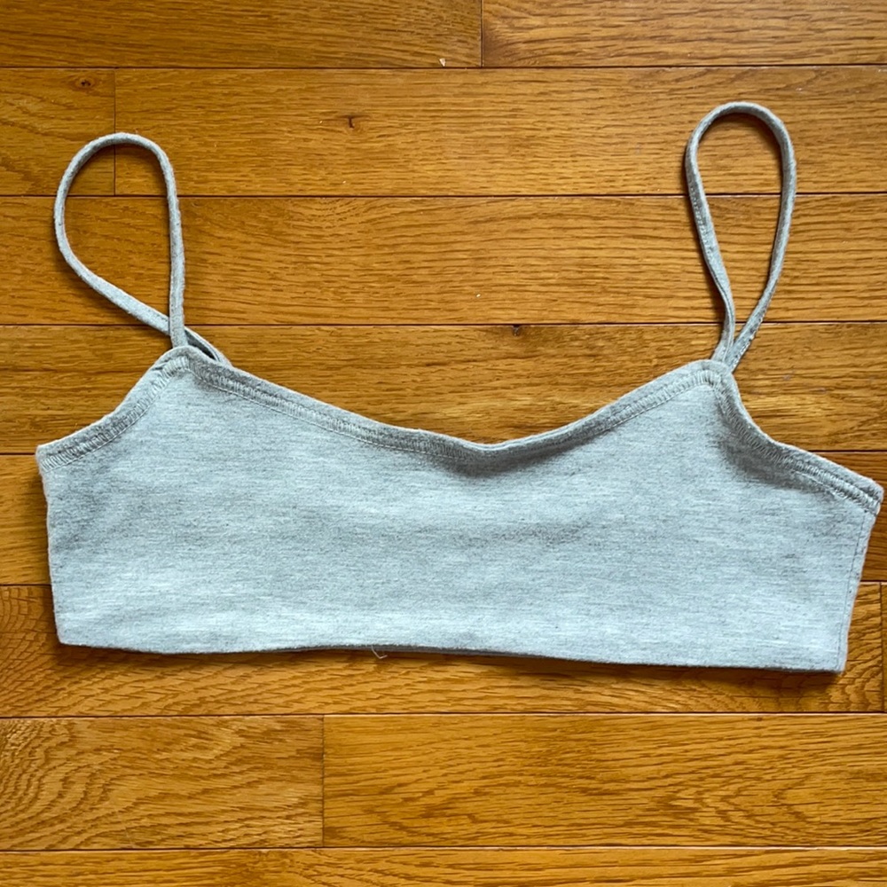 Pacsun Gray Crop Top